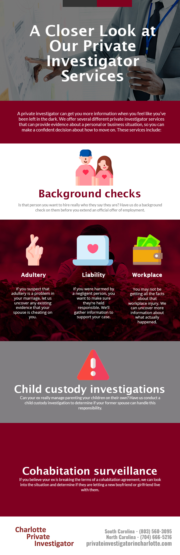 A Closer Look at Our Private Investigator Services [infographic]