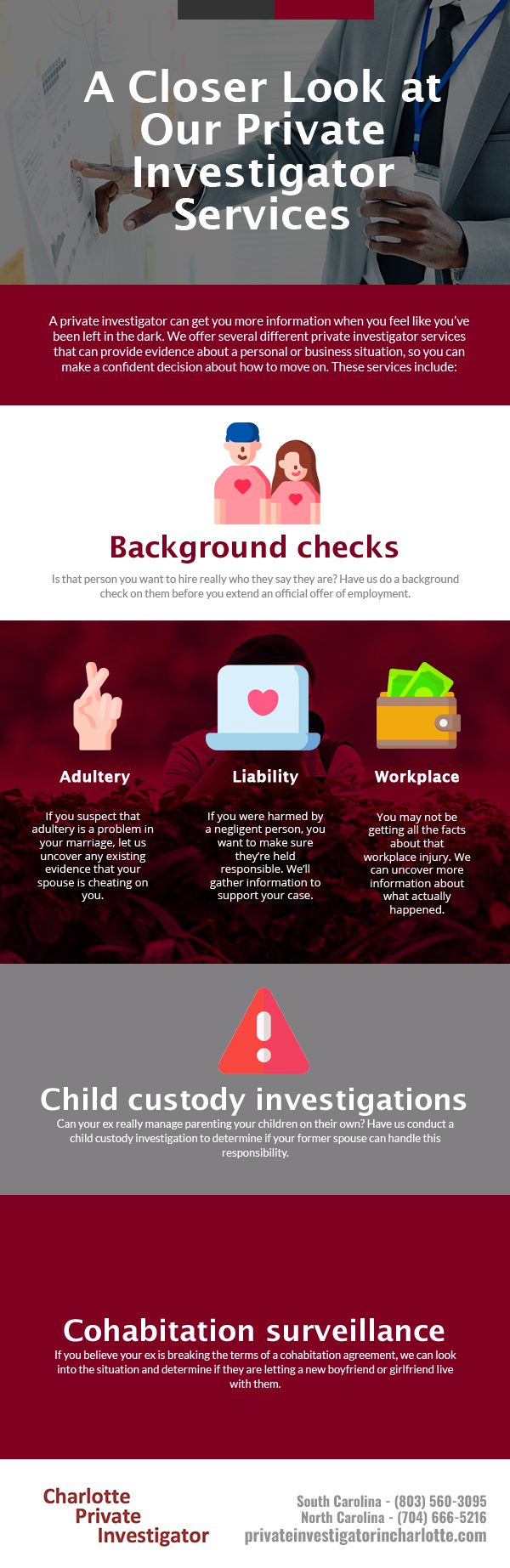 A Closer Look at Our Private Investigator Services [infographic]